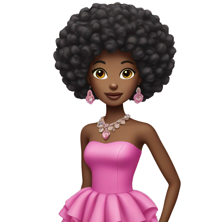 Black women with afro | AI Emoji Generator