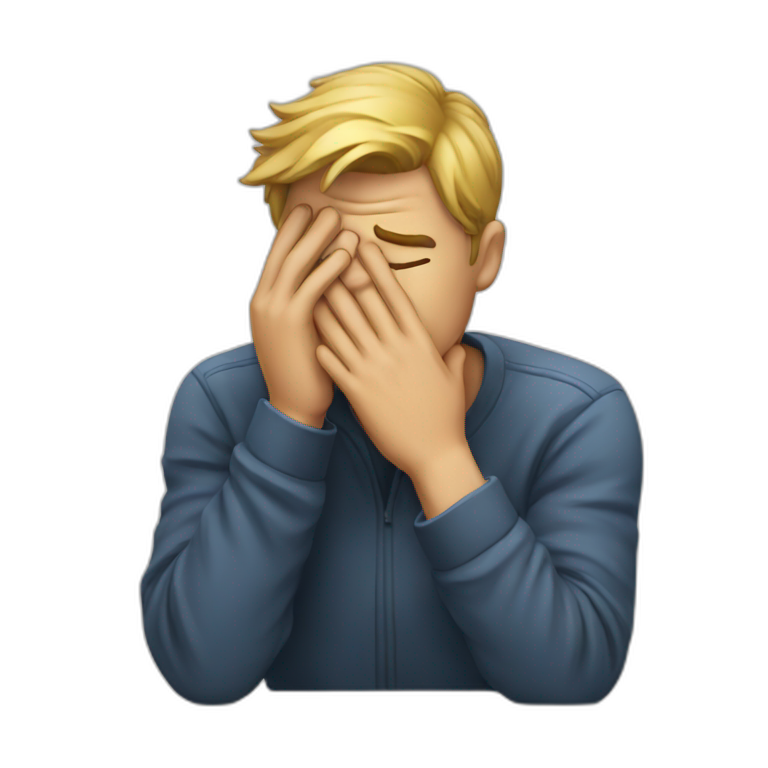 facepalm guy | AI Emoji Generator