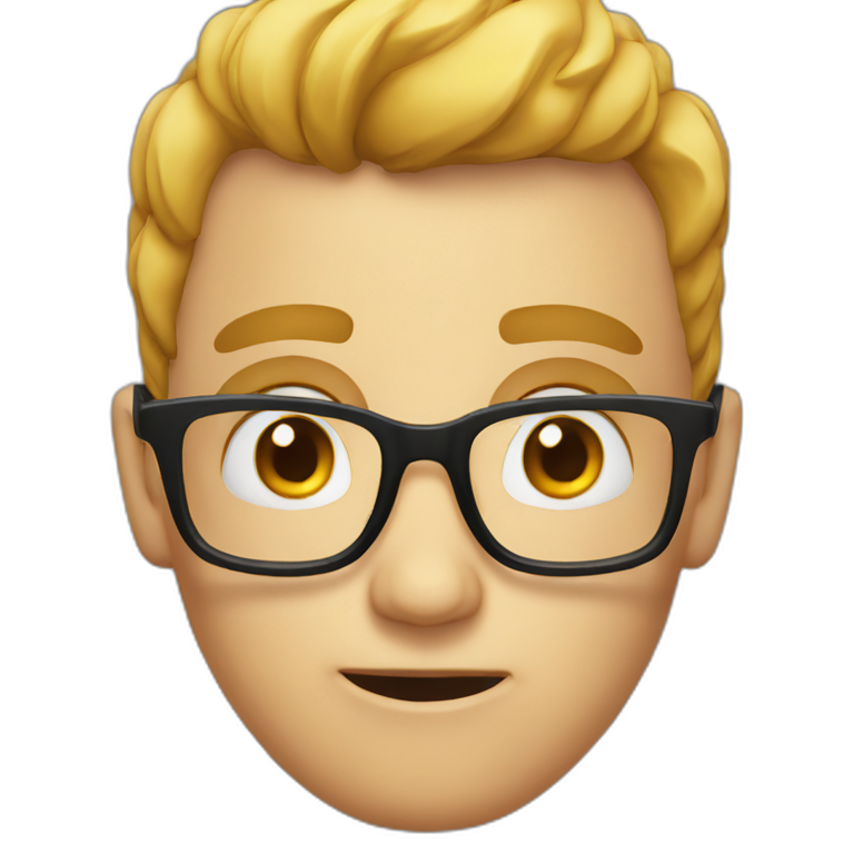 nerd face dark rat | AI Emoji Generator