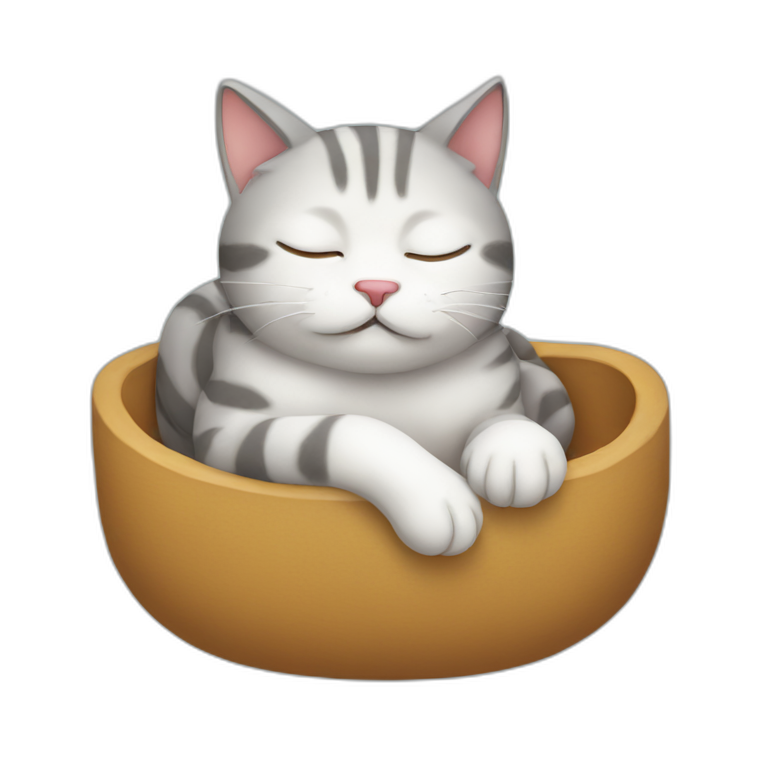 sleepy cat under covers | AI Emoji Generator