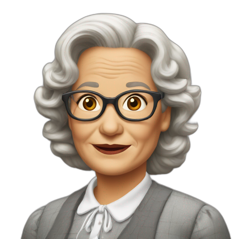 Mrs Doubtfire burned chest | AI Emoji Generator