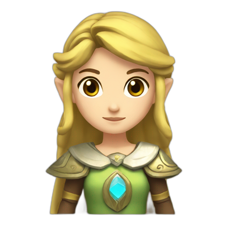 Princess Zelda blonde | AI Emoji Generator