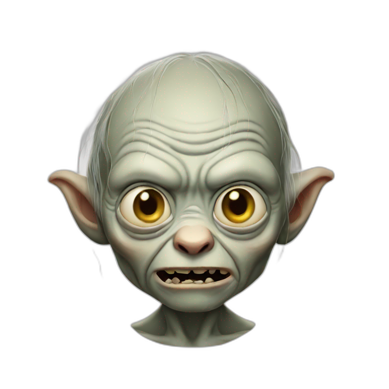 gollum with briefcase | AI Emoji Generator