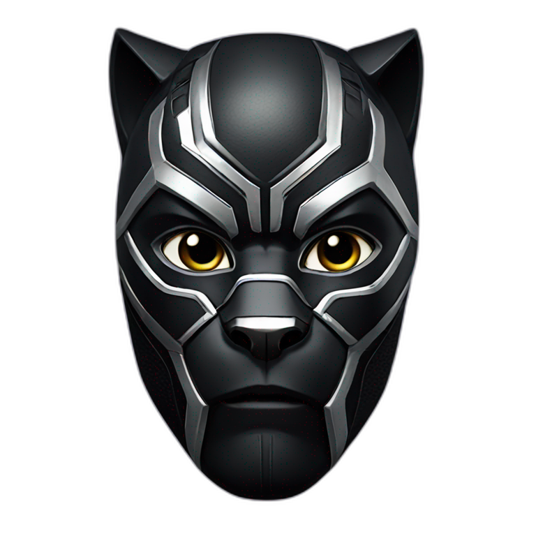 Black panther marvel wakanda forever text emoji | AI Emoji Generator