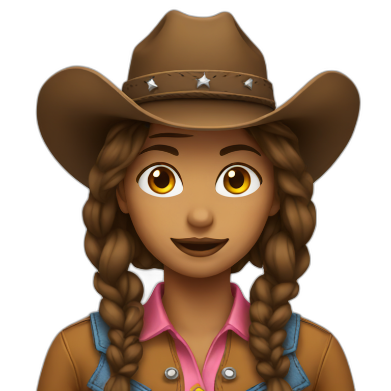 native american cowgirl | AI Emoji Generator