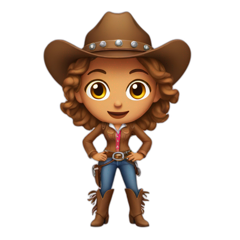 native american cowgirl | AI Emoji Generator