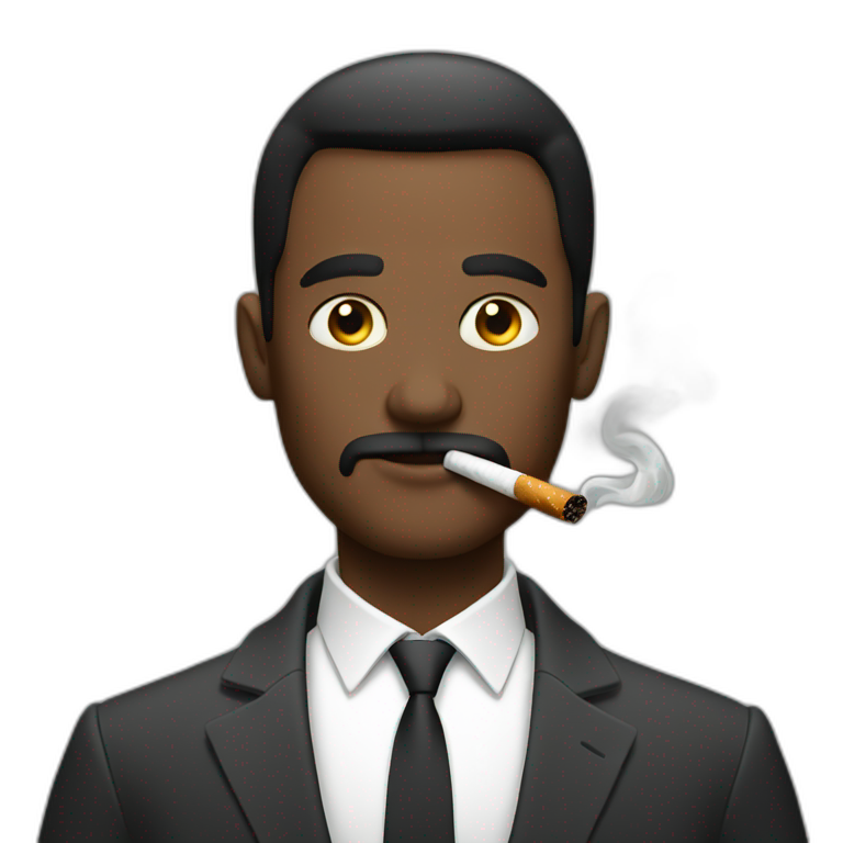 a crow smoking a cigarrete | AI Emoji Generator