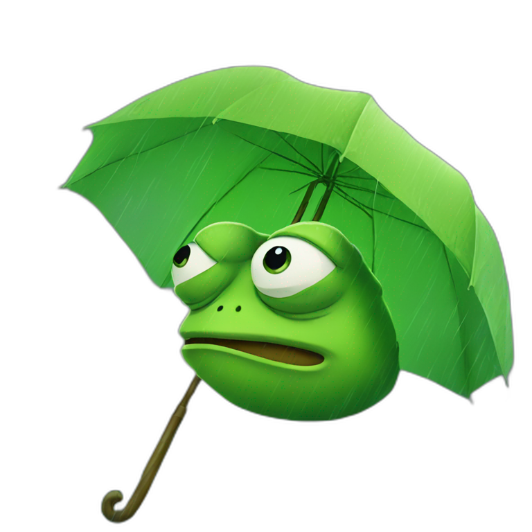 Plant under the rain | AI Emoji Generator