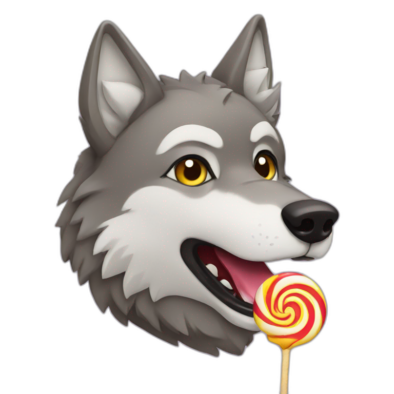 hairy disco ball eating a lollipop | AI Emoji Generator