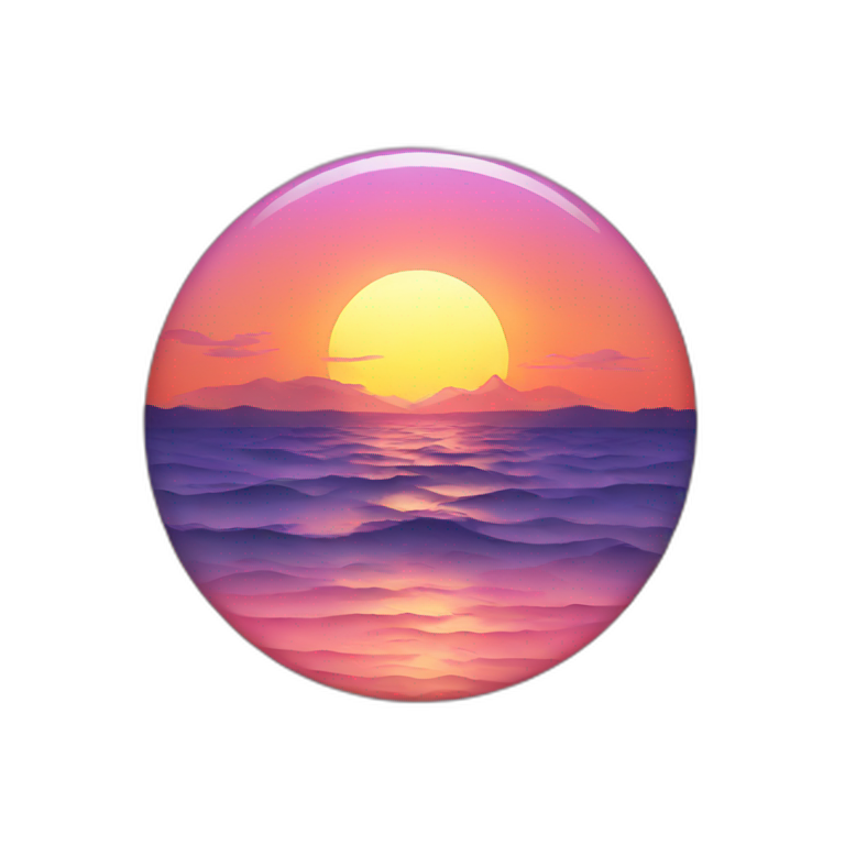 Tropical sunset | AI Emoji Generator