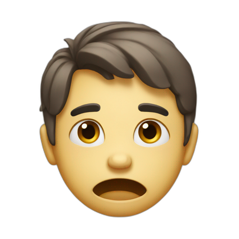 Man is happy and sad | AI Emoji Generator