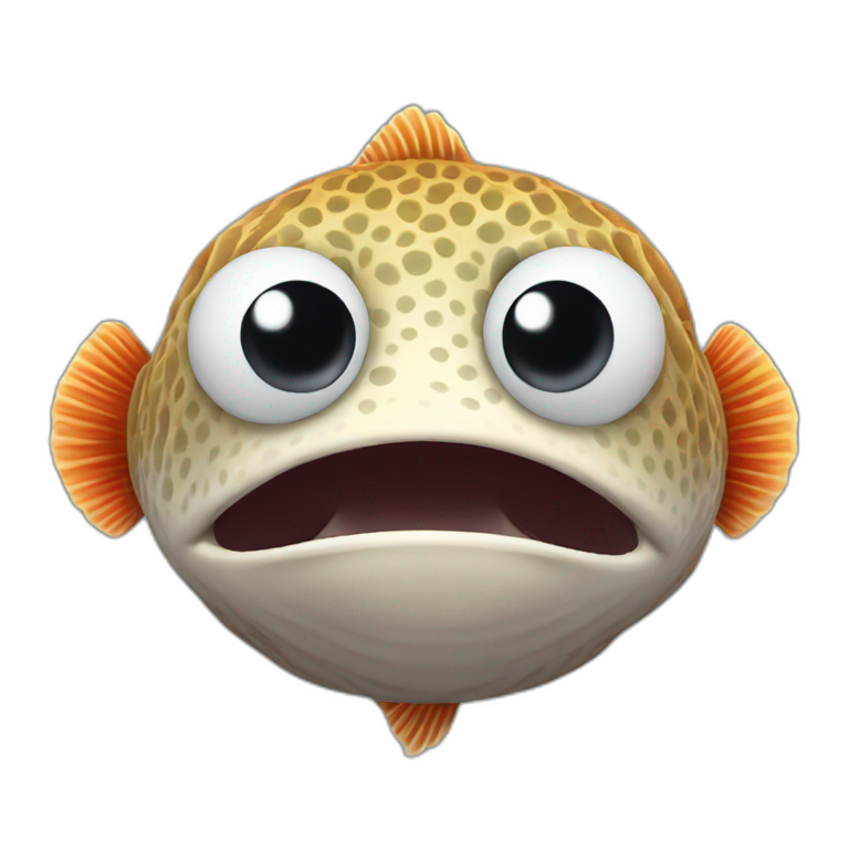 cat having fish face | AI Emoji Generator