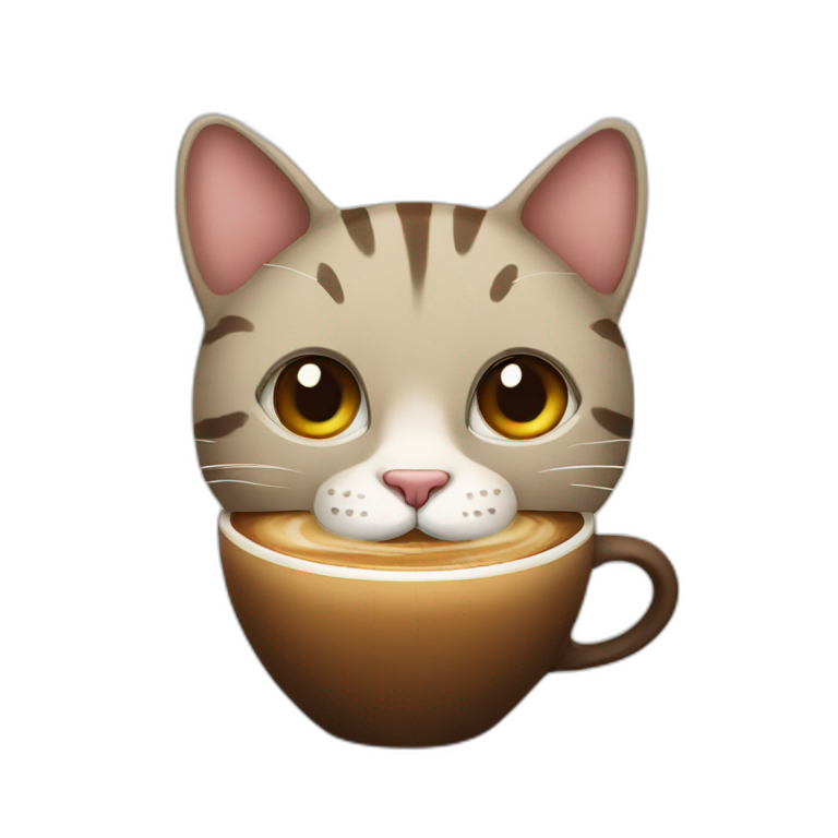 coffee cat | AI Emoji Generator