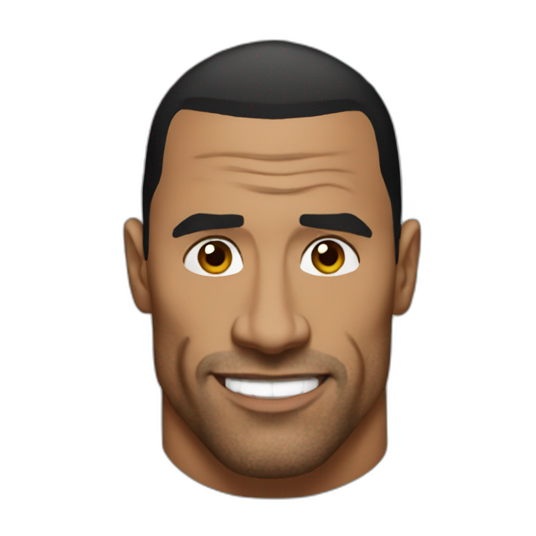 The rock eyes meme | AI Emoji Generator