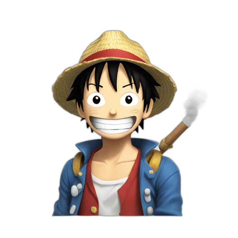 luffy in a boat | AI Emoji Generator