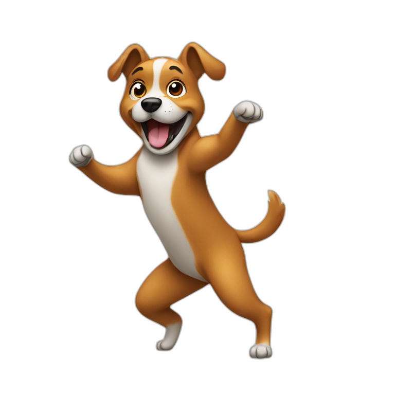 dancing dog | AI Emoji Generator