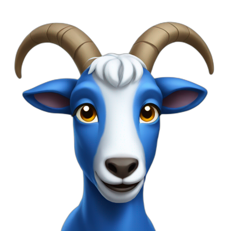 Blue goat | AI Emoji Generator