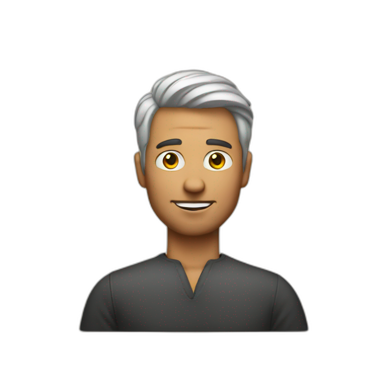 skeleton with a mac in a hoodie | AI Emoji Generator