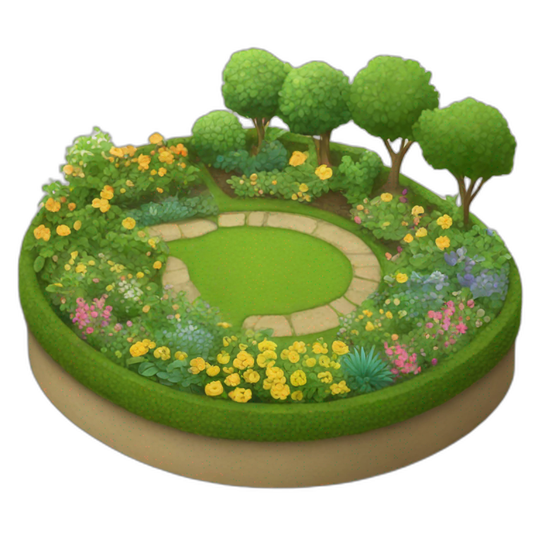 peaceful garden stroll | AI Emoji Generator