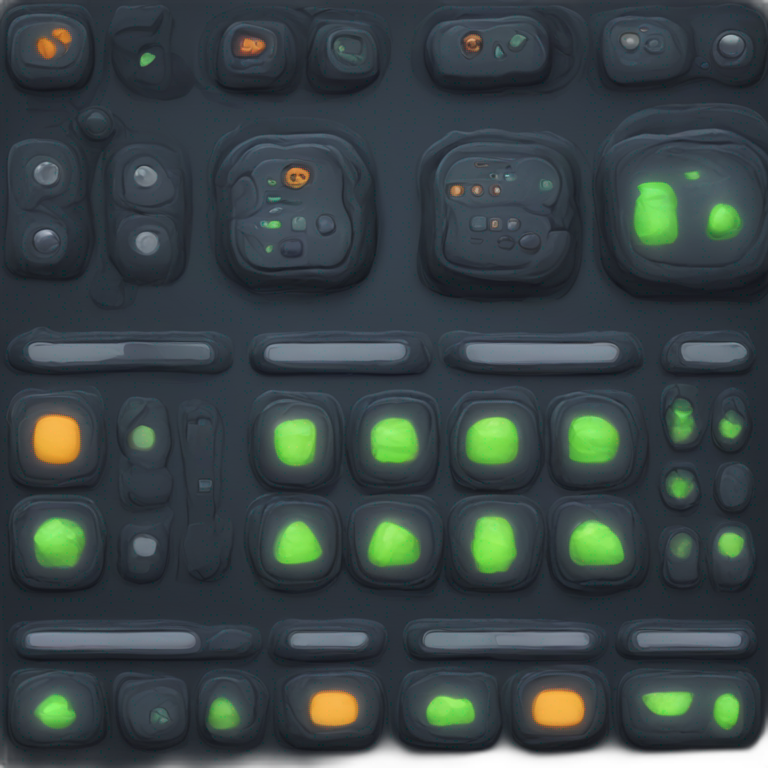 Futuristic Dark Personal Cloaking Device Pad With Buttons And Switchers