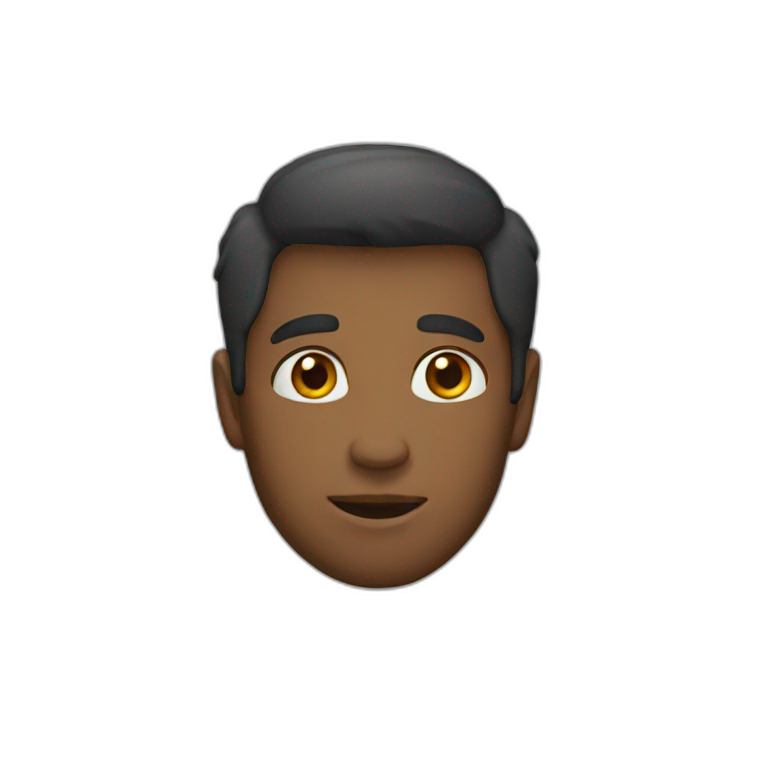 Only head. 17 year old. Curly hear | AI Emoji Generator