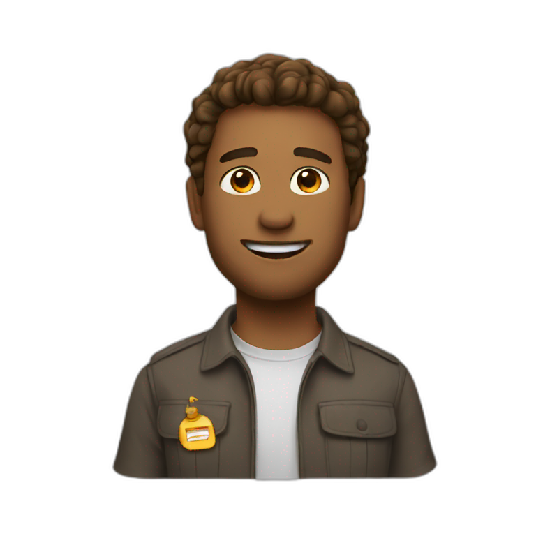 A boy with 🫶🏻 | AI Emoji Generator