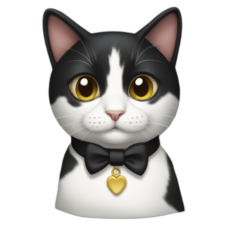 Tuxedo Cat Full Body | AI Emoji Generator