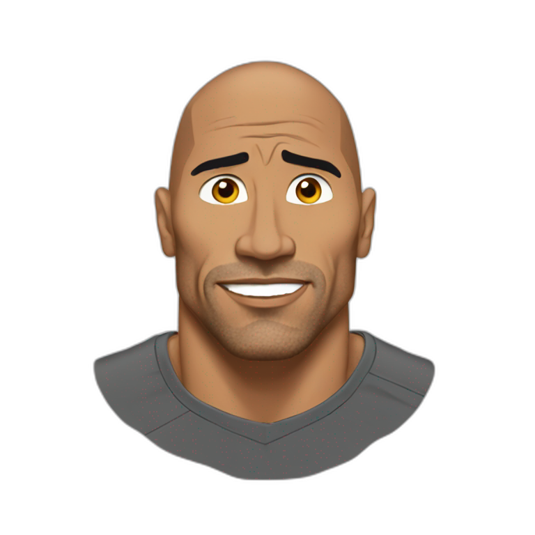 The rock eyes meme | AI Emoji Generator