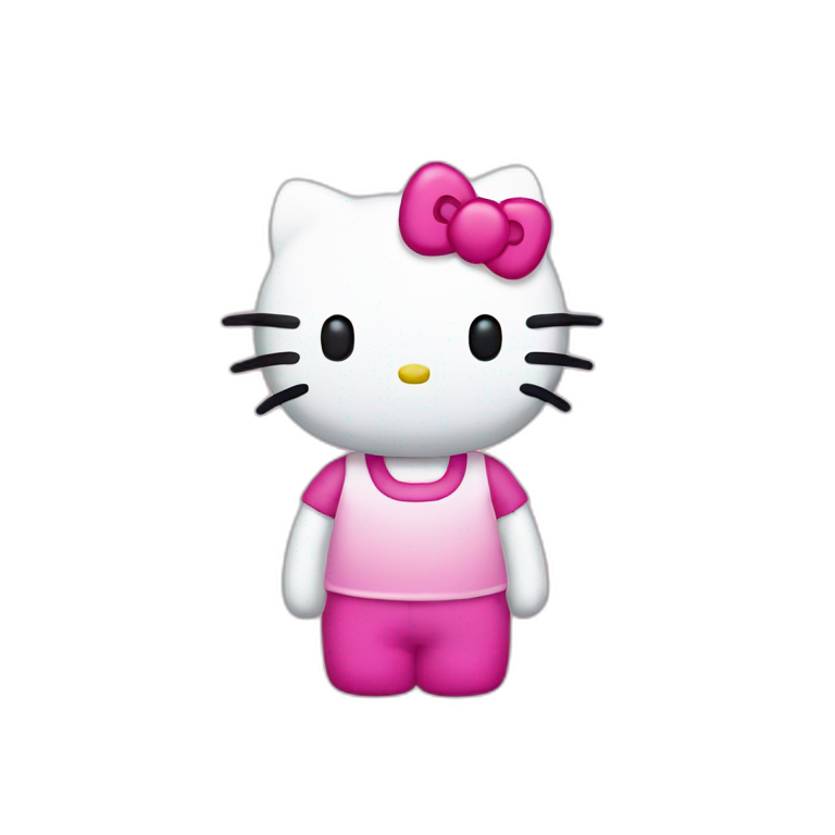 hello kitty with gengar | AI Emoji Generator