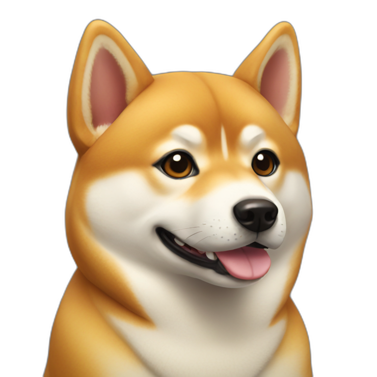 Shiba dog eating pizza | AI Emoji Generator