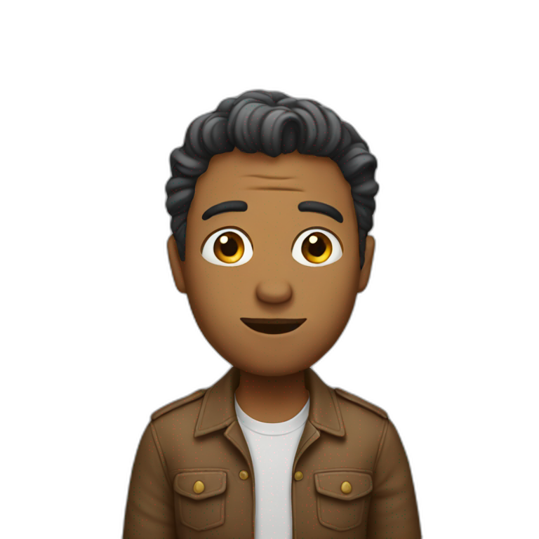 man who don't understand | AI Emoji Generator