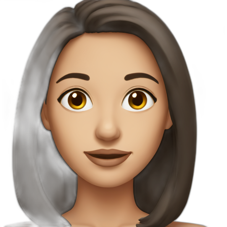 brunette,-with-beautiful-hair, -raining-money | AI Emoji Generator