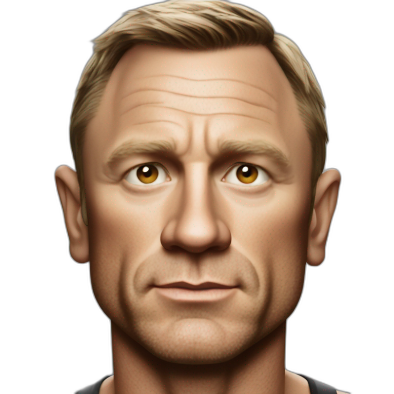 actor daniel craig cartoon wearing shirt | AI Emoji Generator