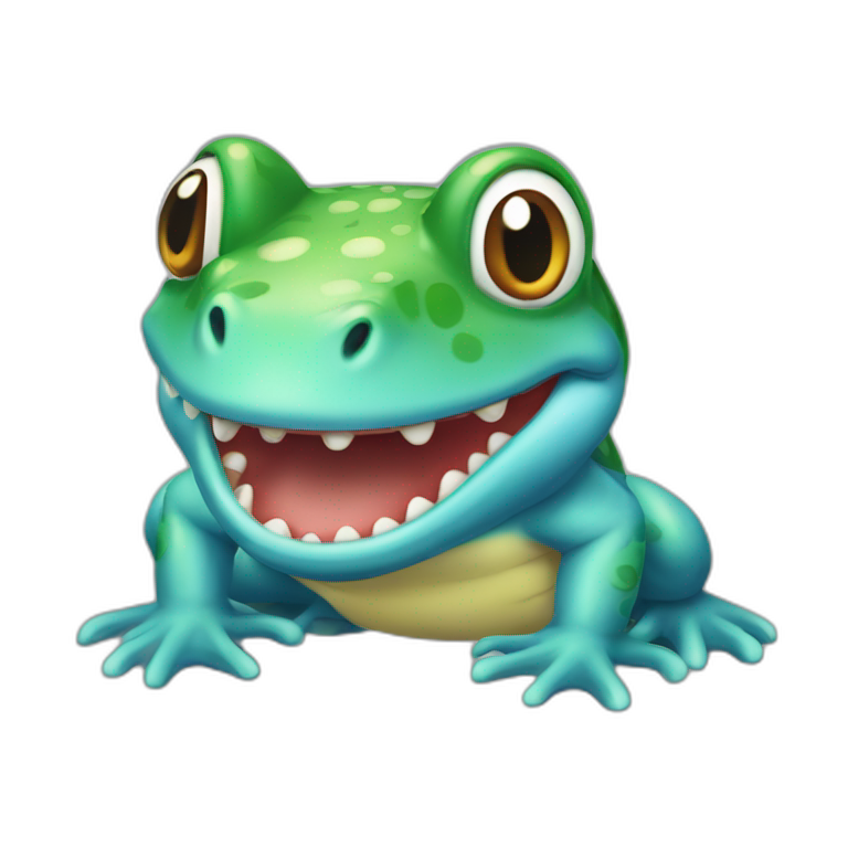 totodile pokemon style | AI Emoji Generator