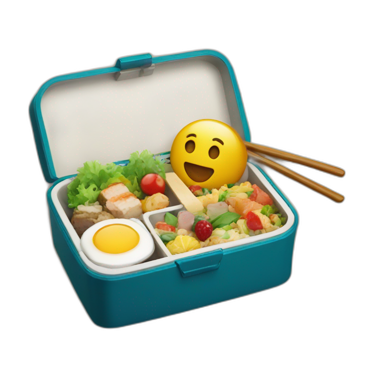 bento box on the theme of pork Rosso | AI Emoji Generator