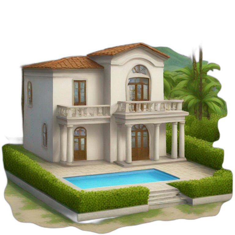 italian countryside villa/castle | AI Emoji Generator