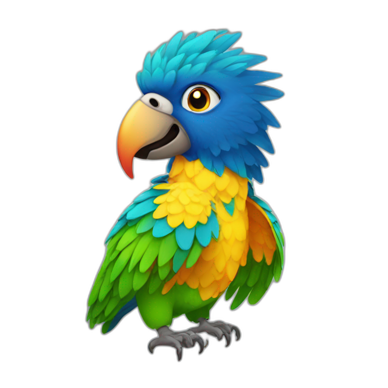 party parrot but elevated | AI Emoji Generator