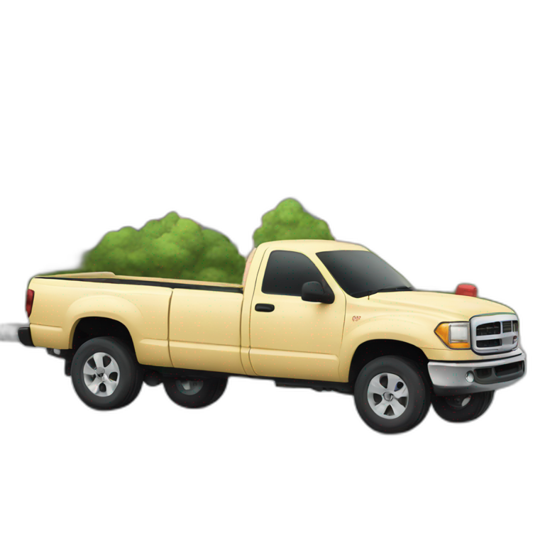 jacked up pickup truck | AI Emoji Generator