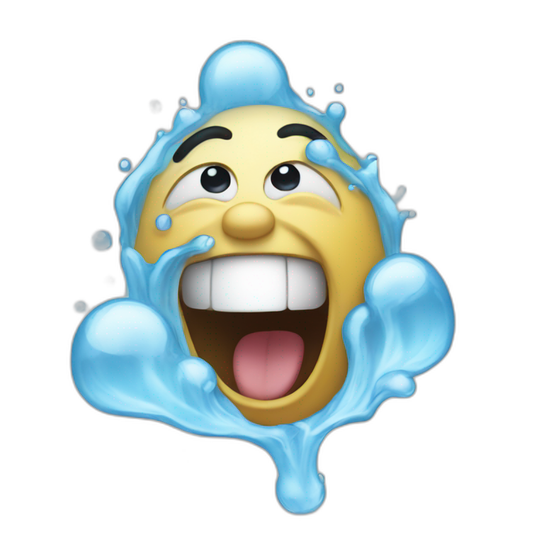 dragon with water out nose | AI Emoji Generator