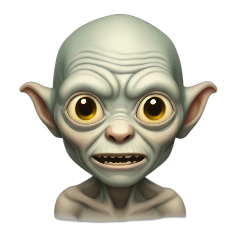 Gollum Sméagol hawk | AI Emoji Generator