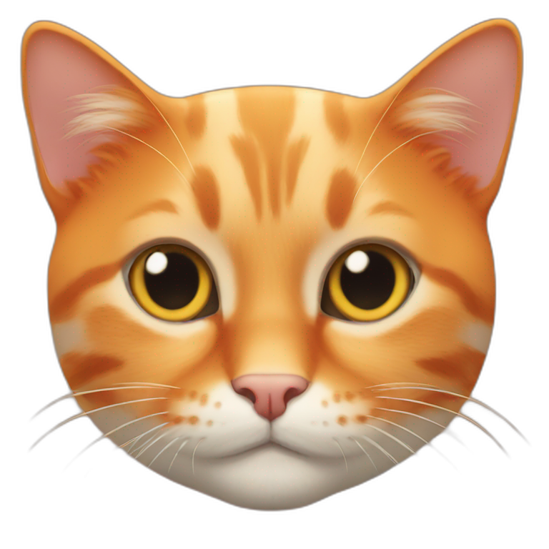 smug orange cat | AI Emoji Generator