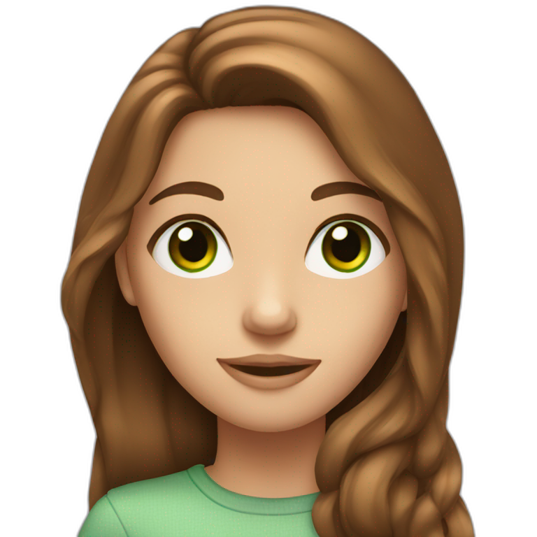 Blonde White Tall Girl With Long Wavy Hair And Green Blueish Eyes Ai Emoji Generator 9355