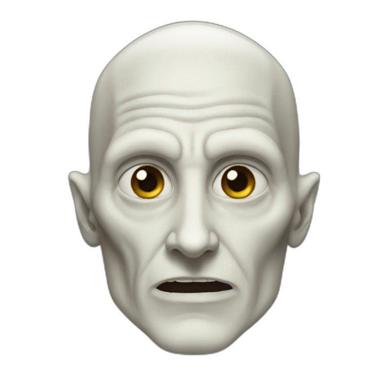 Lord Voldemort without nose | AI Emoji Generator