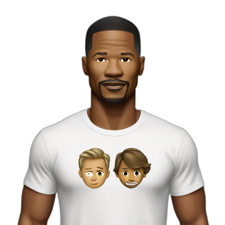 actor Jamie Foxx wearing suit | AI Emoji Generator