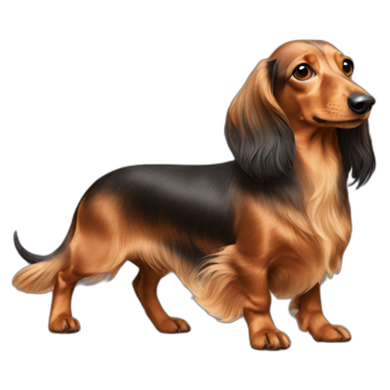 Dachshund Long Hair Ai Emoji Generator