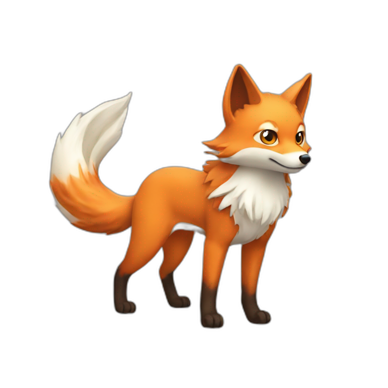 beige nine tailed fox | AI Emoji Generator