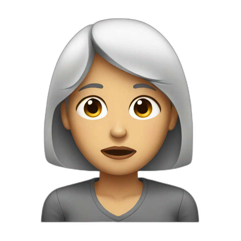 sad woman | AI Emoji Generator