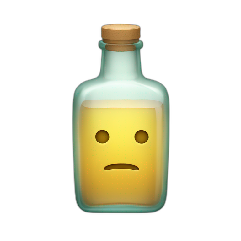 glass green bottle with the inscription Sprite | AI Emoji Generator