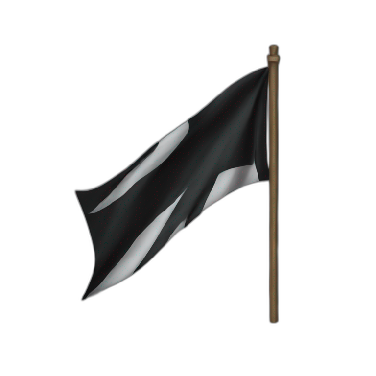 Black flag | AI Emoji Generator