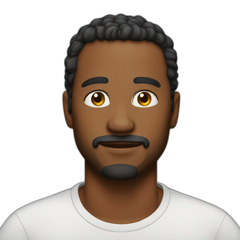 dark-haired Spanish man without beard, 50 years old | AI Emoji Generator